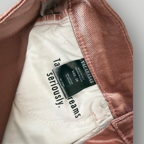 VALABASAS JEANS "COZART" PINK  sz 28 L34 - Picture 4 of 6